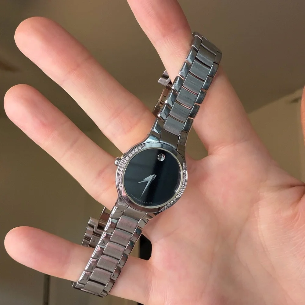 Authentic Movado Serio Watch Classic Minimalist Swiss Luxury + Certificate